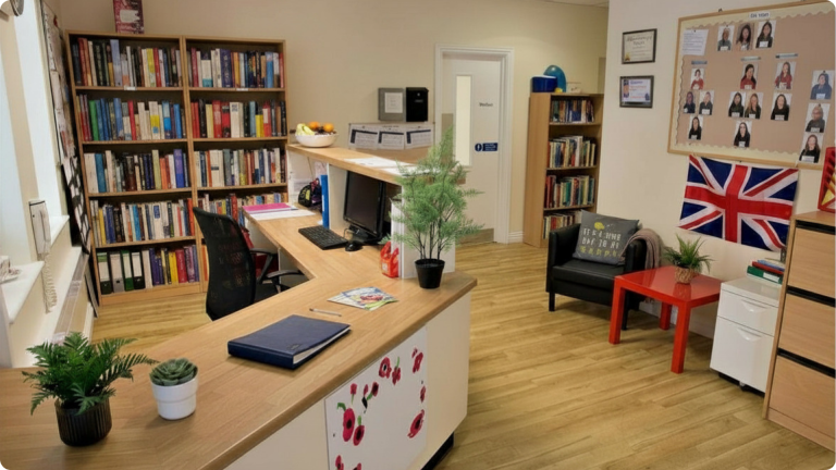 How to Handle Daycare Separation Anxiety shown in a welcoming open space of the Perham Down Nursery
